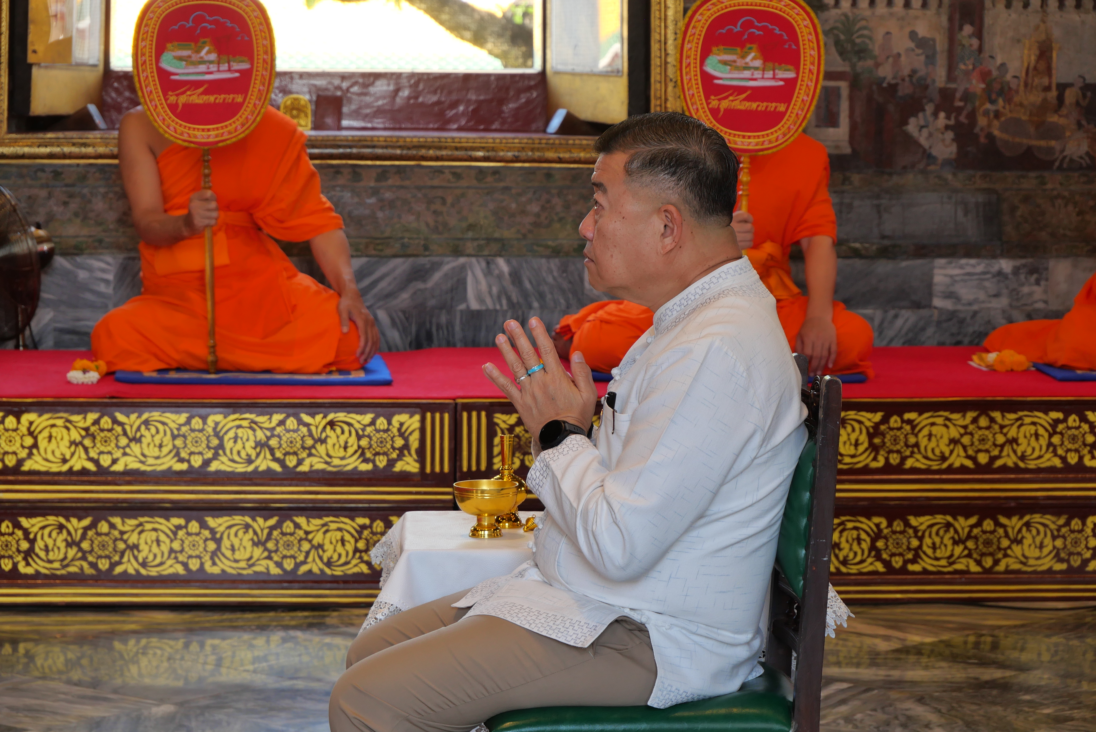 title - ปลัดกระทรวงเกษตรและสหกรณ์ พร้อมด้วยคณะผู้จัดเตรียมงานพระราชพิธีพืชมงคลจรดพระนังคัลแรกนาขวัญ ประจำปี ๒๕๖๙ ทำบุญถวายผ้าไตรและเครื่องไทยธรรม